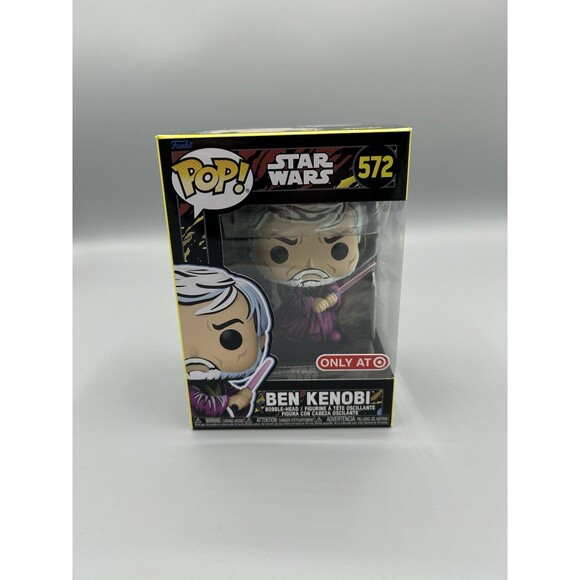 Funko Pop! Star Wars Anakin Skywalker #281 Walgreens | Ben Kenobi #572 Target Ex - Picture 3 of 14